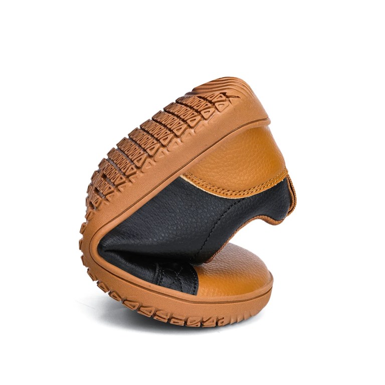 Kids Wide Toe Barefoot Shoes With a double Velcro Strap Boys Girls Wide Toe Minimalist Fashion Sneakers Lightweight Hook Loop Artificial Leather Walking Flats 4