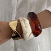 DIAZI 3 Style Punk Bohemian Knot Geometric Bangles Fashion Vintage Acrylic Resin Wide Bangles Bracelets Women Men Gift Jewelry 5