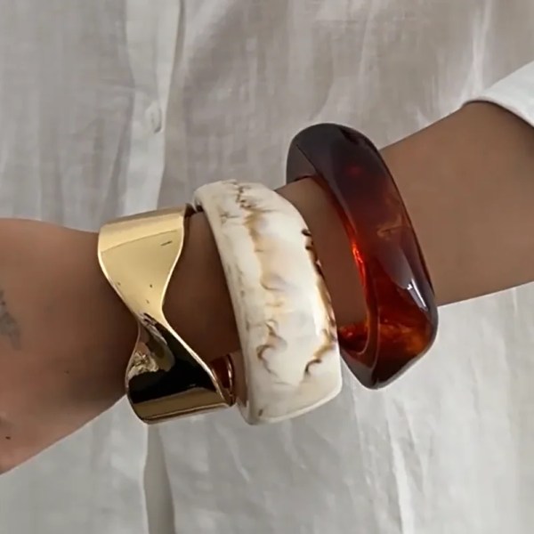 diazi 3 style punk bohemian knot geometric bangles fashion vintage acrylic resin wide bangles bracelets women men gift jewelry DIAZI 3 Style Punk Bohemian Knot Geometric Bangles Fashion Vintage Acrylic Resin Wide Bangles Bracelets Women Men Gift Jewelry 5