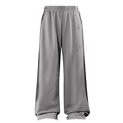 ye99 new graffiti straight leg casual pants joggers YE99 new graffiti straight-leg casual pants Joggers