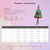 Womens Christmas Elf Costume Velvet Dress with Hat Elf Ears Shoes Belt Stockings Festival New Year Party Fancy Dress Up 6