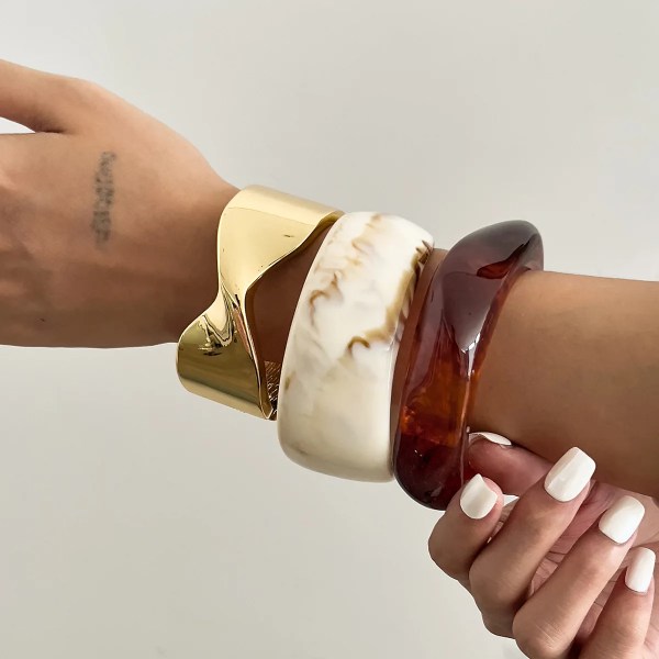 diazi 3 style punk bohemian knot geometric bangles fashion vintage acrylic resin wide bangles bracelets women men gift jewelry DIAZI 3 Style Punk Bohemian Knot Geometric Bangles Fashion Vintage Acrylic Resin Wide Bangles Bracelets Women Men Gift Jewelry 3