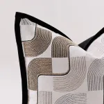Brown Black White Cushion Cover Geometry Pillow Covers Decorative for Bed Sofa Living Room Home Decor Pillow Cases 45x45 50x50 3