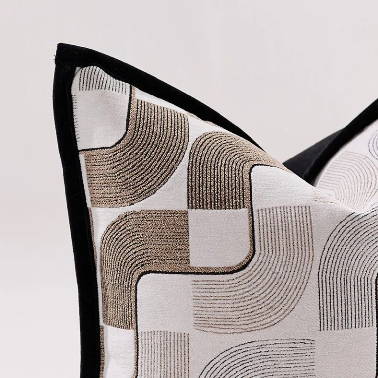 Brown Black White Cushion Cover Geometry Pillow Covers Decorative for Bed Sofa Living Room Home Decor Pillow Cases 45x45 50x50 3