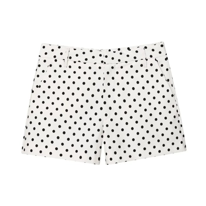Zach polka dot chiffon crop jacket new high waisted mini shorts 4