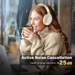 FIFINE X3W Bluetooth Wireless Headphones, Noise Canceling, Up to 65H Playtime for Music, Comfortable Over-Ear for Phone/Tablet 3