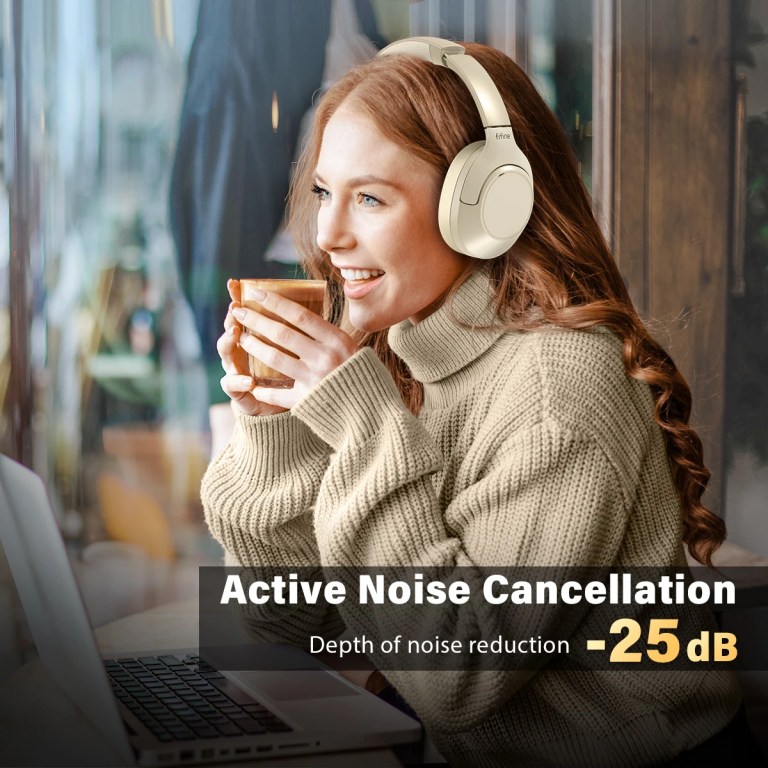 FIFINE X3W Bluetooth Wireless Headphones, Noise Canceling, Up to 65H Playtime for Music, Comfortable Over-Ear for Phone/Tablet 3