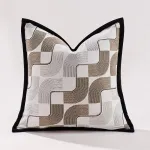 Brown Black White Cushion Cover Geometry Pillow Covers Decorative for Bed Sofa Living Room Home Decor Pillow Cases 45x45 50x50 1