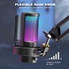 fifine usb microphone for recording and streaming on pc and mac,headphone output and touch mute button,mic with 3 rgb modes a8 FIFINE USB Microphone for Recording and Streaming on PC and Mac,Headphone Output and Touch-Mute Button,Mic with 3 RGB Modes -A8 5