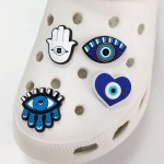 8 pieces cartoon evil eye theme accessories set for shoes, bags, wristbands, and decorations, removable creative diy accessories 8 Pieces Cartoon Evil Eye Theme Accessories Set for Shoes, Bags, Wristbands, and Decorations, Removable Creative DIY Accessories 2