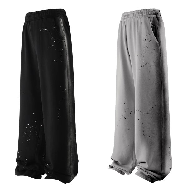 ye99 new graffiti straight leg casual pants joggers YE99 new graffiti straight-leg casual pants Joggers 3