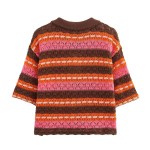 Zach summer Crochet POLO Shirt collar short sleeve and Shorts Set 2