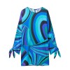 zach women's round neck long sleeved psychadelic party summer dress new bow tie temperament slim fit short skirt Zach women\'s round neck long sleeved Psychadelic Party summer dress new bow tie temperament slim fit short skirt