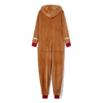 adult christmas costume gingerbread long sleeve zipper hooded jumpsuit for men women party role playing cosplay Adult Christmas Costume Gingerbread Long Sleeve Zipper Hooded Jumpsuit for Men Women Party Role-playing Cosplay 4