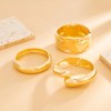 DIAZI 3 Style Fashion Heavy Metal Water Drop Cuff Wide Bangles Punk Geometric Gold Silver Color Bangles Women Men Bracelets 5