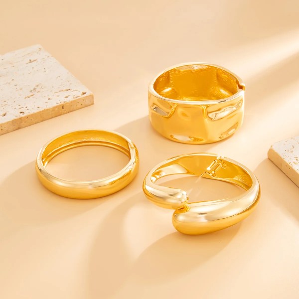 diazi 3 style fashion heavy metal water drop cuff wide bangles punk geometric gold silver color bangles women men bracelets DIAZI 3 Style Fashion Heavy Metal Water Drop Cuff Wide Bangles Punk Geometric Gold Silver Color Bangles Women Men Bracelets 5