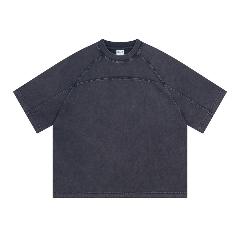 YE99 Spring and summer shoulder bo stitching T Shirt 2