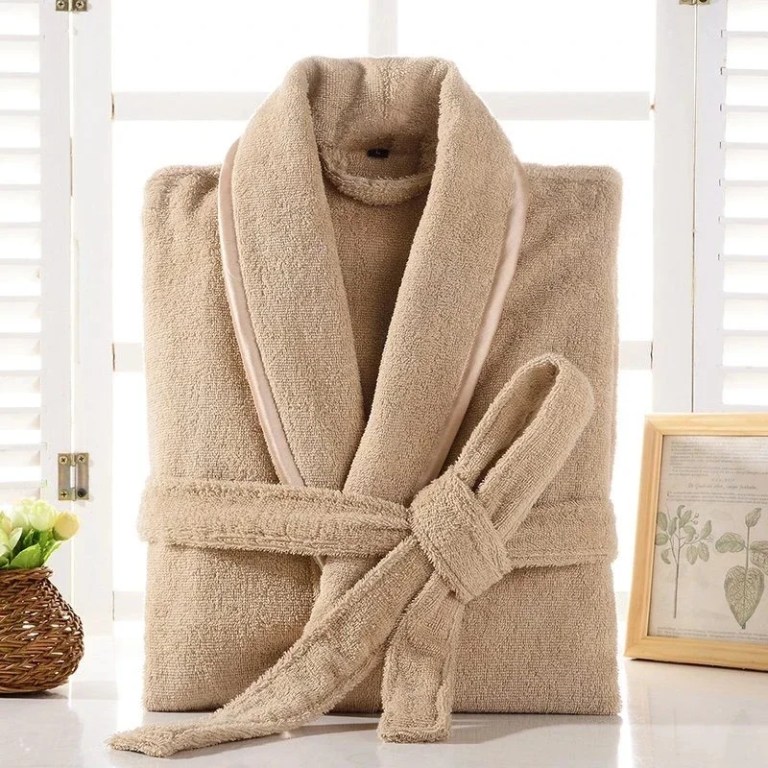 terry robe women 100% cotton bathrobe lovers brown robes men bathrobe solid towel fleece long sleepwear bridesmaid robe white Terry Robe Women 100% Cotton Bathrobe Lovers Brown Robes Men Bathrobe Solid Towel Fleece Long Sleepwear Bridesmaid Robe White
