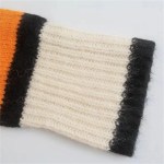 zach women's high collar orange contrast striped loose head knitted sweater autumn/winter new long sleeve sweater Zach Women\'s High Collar orange Contrast Striped Loose Head Knitted Sweater Autumn/Winter New Long Sleeve Sweater 5