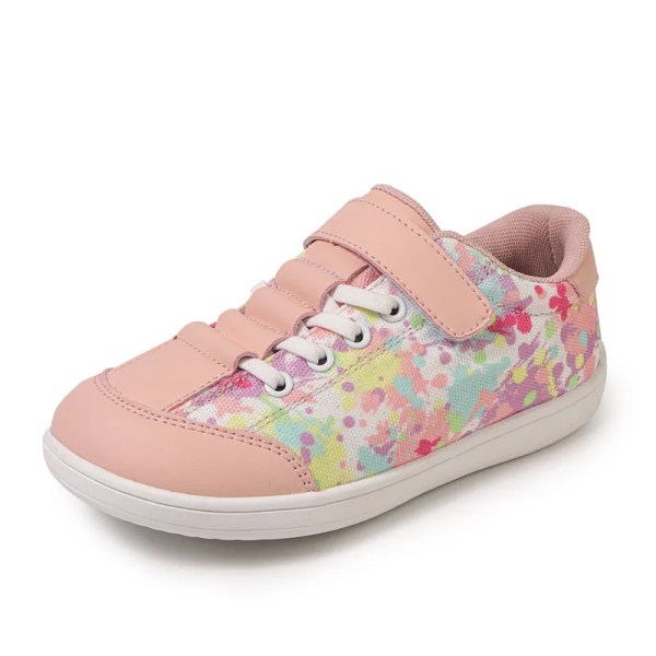 Kids Minimalist Wide Toe Sneakers with Velcor Strap