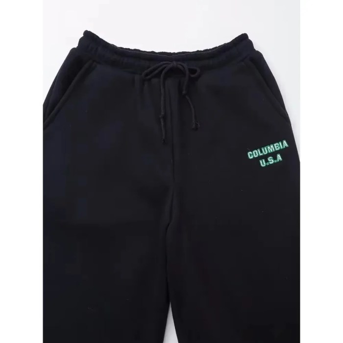 women's preppy columbia uas black hoodie and black joggers 2 piece set Women\'s Preppy Columbia UAS Black Hoodie and Black Joggers 2 piece set 4