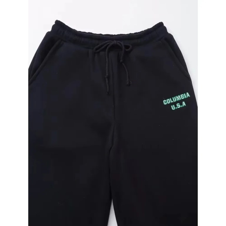 Women\'s Preppy Columbia UAS Black Hoodie and Black Joggers 2 piece set 4