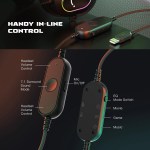 Fifine Dynamic RGB Gaming Headset with Mic Over-Ear Headphones 7.1 Surround Sound PC PS4 PS5 3 EQ Options Game Movie Music 5