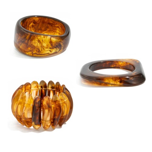 diazi ingemark 3 styles ethnic brown resin acrylic bangles for women new trend vintage irregular geometric wide bracelet charm jewelry DIAZI Ingemark 3 Styles Ethnic Brown Resin Acrylic Bangles for Women New Trend Vintage Irregular Geometric Wide Bracelet Charm Jewelry