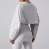 women sport long sleeve crop tee Women Sport Long Sleeve Crop Tee 3