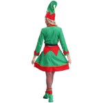 womens christmas elf costume velvet dress with hat elf ears shoes belt stockings festival new year party fancy dress up Womens Christmas Elf Costume Velvet Dress with Hat Elf Ears Shoes Belt Stockings Festival New Year Party Fancy Dress Up 3