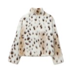 zach womens white leapoard faux fur coat jacket Zach womens white leapoard Faux Fur Coat Jacket 2