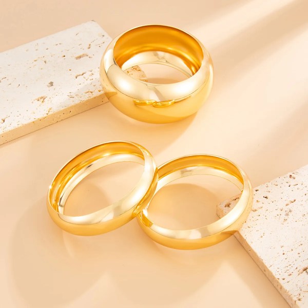 diazi simple fashion heavy metal chunky round cuff wide bangles punk geometric gold silver color bangles women men bracelets DIAZI Simple Fashion Heavy Metal Chunky Round Cuff Wide Bangles Punk Geometric Gold Silver Color Bangles Women Men Bracelets 5
