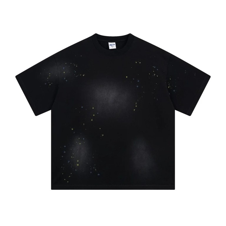 ye99 spray splash ink retro t shirt for spring/summer YE99 spray splash ink retro t-shirt for spring/summer 4