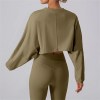 women sport long sleeve crop tee Women Sport Long Sleeve Crop Tee 6