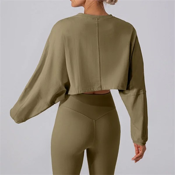 women sport long sleeve crop tee Women Sport Long Sleeve Crop Tee 6