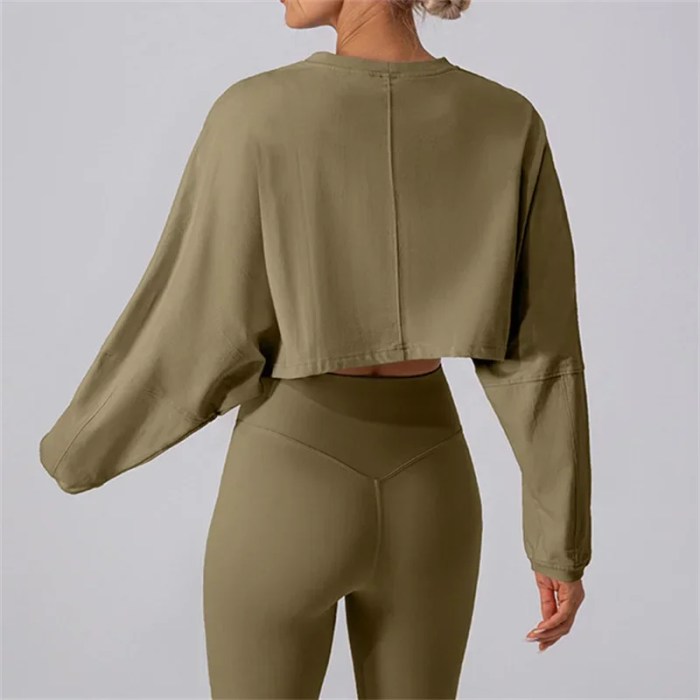women sport long sleeve crop tee Women Sport Long Sleeve Crop Tee 6