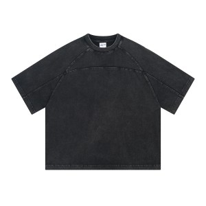 YE99 Spring and summer shoulder bo stitching T Shirt