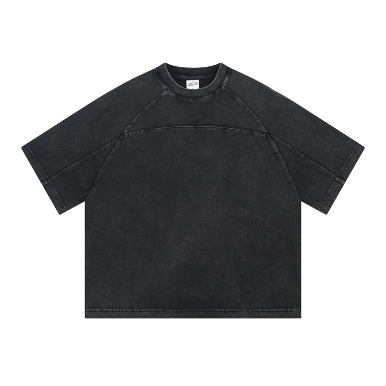 YE99 Spring and summer shoulder bo stitching T Shirt