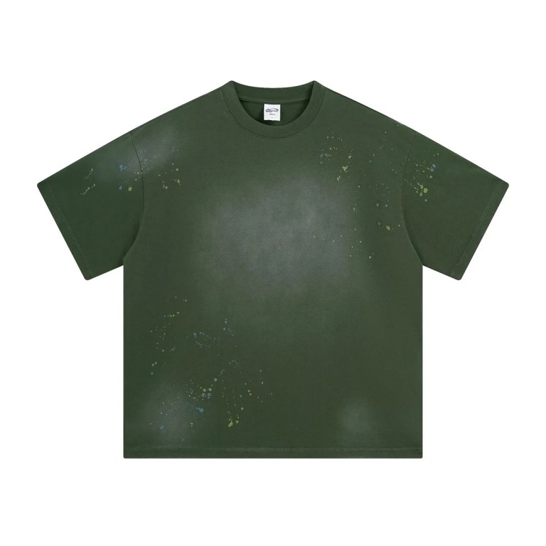 ye99 spray splash ink retro t shirt for spring/summer YE99 spray splash ink retro t-shirt for spring/summer 2