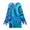 zach women's round neck long sleeved psychadelic party summer dress new bow tie temperament slim fit short skirt Zach women\'s round neck long sleeved Psychadelic Party summer dress new bow tie temperament slim fit short skirt 2