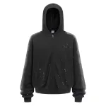 ye99 new spray color graffiti washing water zipper sweatshirt YE99 new spray color graffiti washing water zipper sweatshirt 2