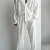 mens spring summer long sleeve shirt and pants set men's 2 piece summer relaxer set in black or white Mens Spring Summer Long Sleeve Shirt and Pants Set Men\'s 2 Piece Summer Relaxer set In Black or White 5