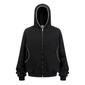 YE99 new hooded zipper sweatshirt