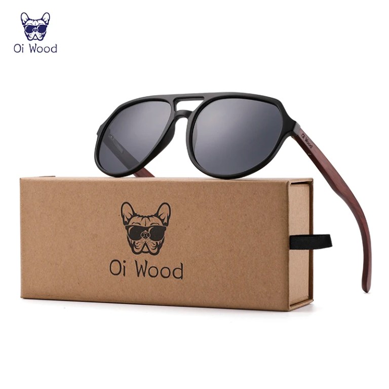 Oi Wood Brand Natural Wooden Sunglasses For Men Women Polarized Oculos De Sol 3
