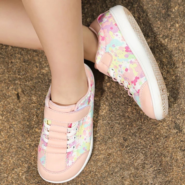 Kids Minimalist Wide Toe Sneakers with Velcor Strap 3