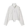 Zach polka dot chiffon crop jacket new high waisted mini shorts 2