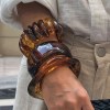 DIAZI Ingemark 3 Styles Ethnic Brown Resin Acrylic Bangles for Women New Trend Vintage Irregular Geometric Wide Bracelet Charm Jewelry 1