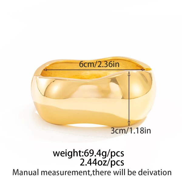 diazi exaggerated irregular gold silver color metal cuff bangles for women men hip hop punk geometric bracelet party jewelry DIAZI Exaggerated Irregular Gold Silver Color Metal Cuff Bangles For Women Men Hip Hop Punk Geometric Bracelet Party Jewelry 3