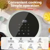 devanti 5l air fryer touch control 1700w green Air fryer with cooking modes and temperature settings.