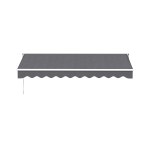 instahut retractable folding arm awning motorised sunshade 3m x 2m grey instahut retractable folding arm awning motorised sunshade 3m x 2m grey